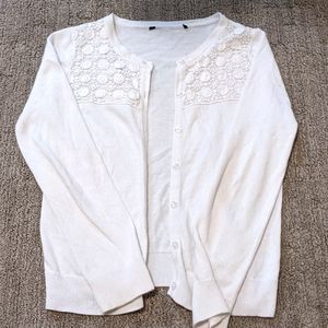 George white cardigan sweater